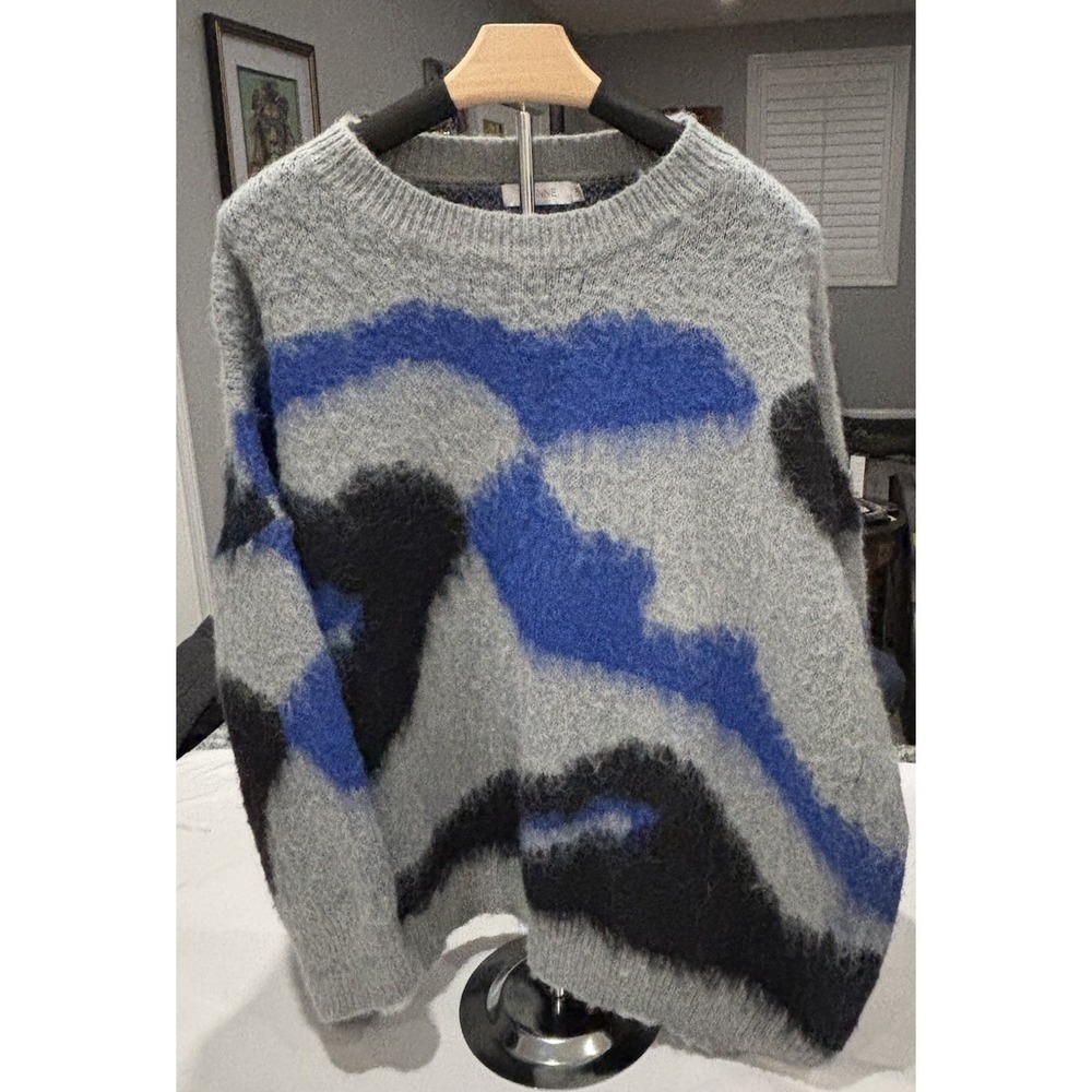 Oversized Thanne Sweater Geometrical Elder Statesman Style Knit Sweater S/M